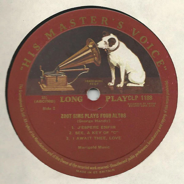 Zoot Sims – Zoot Sims Plays Four Altos (VG/VG) – LP, UK 1957 - Image 6
